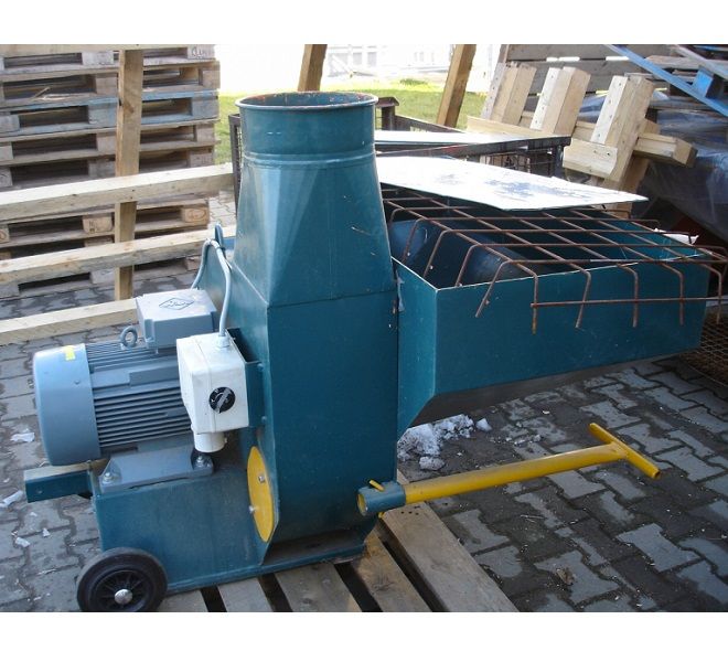Apríték szállító ventilátor 11 kW teljesítménnyel